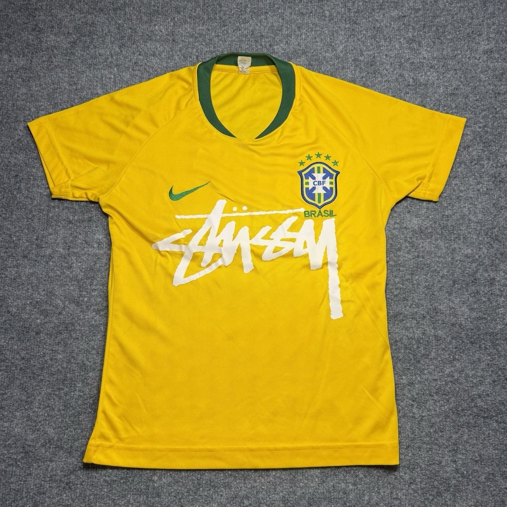 Brazil X Stüssy Yellow Jersey Neymar Jr Size Medium